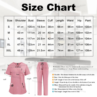 High Quality Medical Clothing for Women Uniform Nurse Lab Coat Unisex Wholesale Tops and Pants Suits Nursing Scrubs Uniforms Set